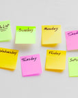 40 Ct. 3" X 3" Neon Sticky Notes (4/Pack)
