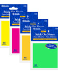 80 Ct. 3" X 3" Neon Sticky Notes