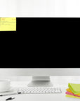 70 Ct. 3" X 3" Neon Lined Sticky Notes