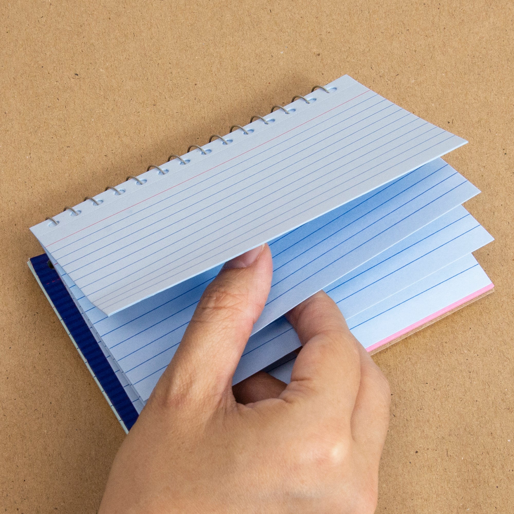 50 Ct. Spiral Bound 3&quot; X 5&quot; Ruled Colored Index Card