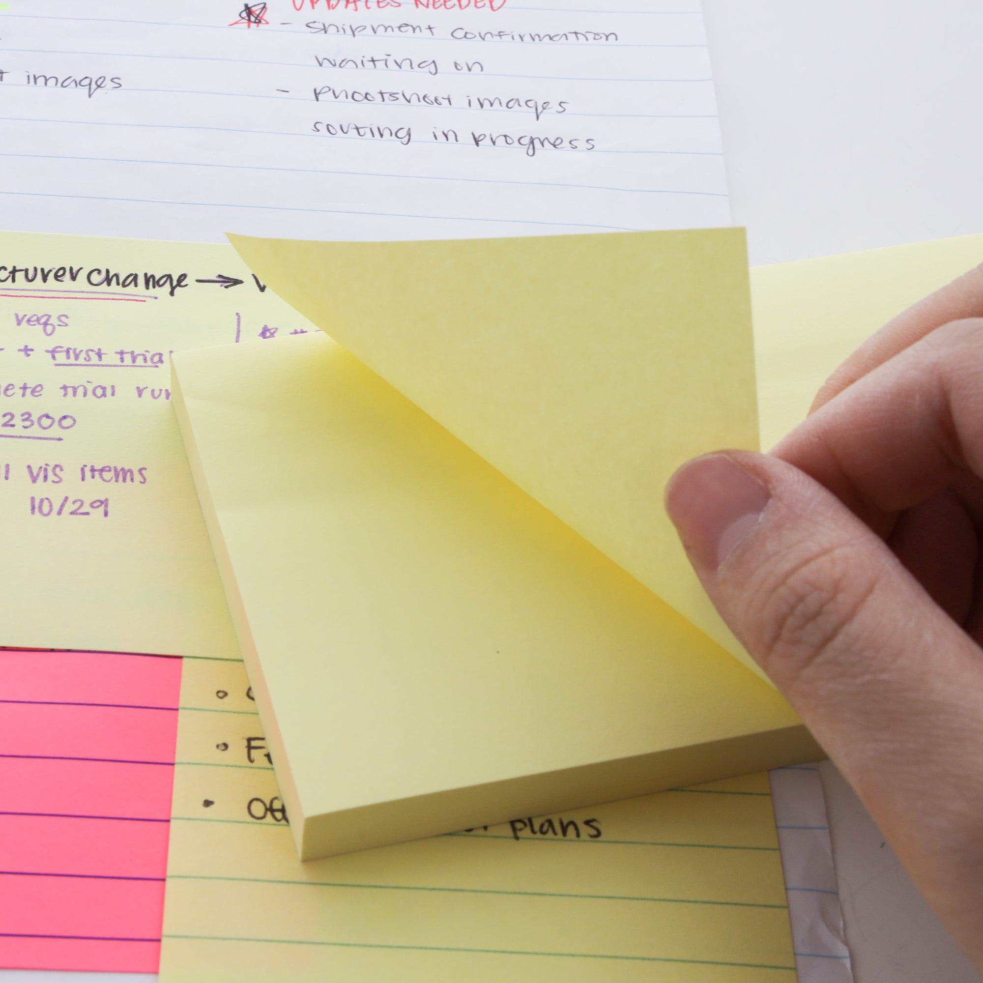 Pastel Sticky Notes, 3 x 5 in, 100 Sheets