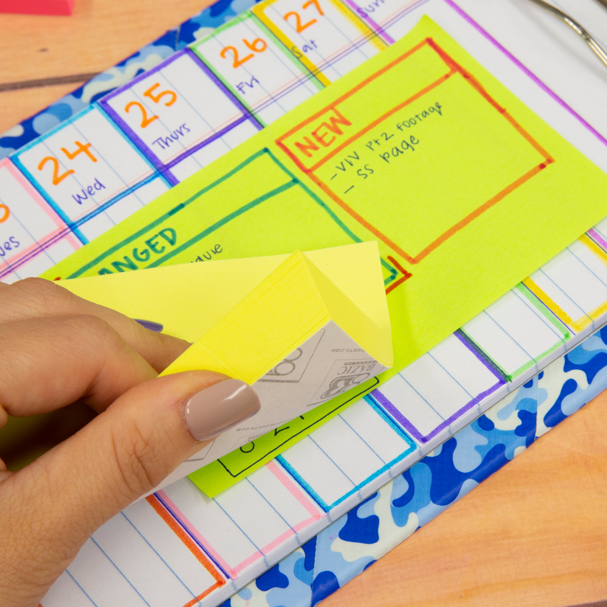 Pastel Sticky Notes, 3 x 5 in, 100 Sheets