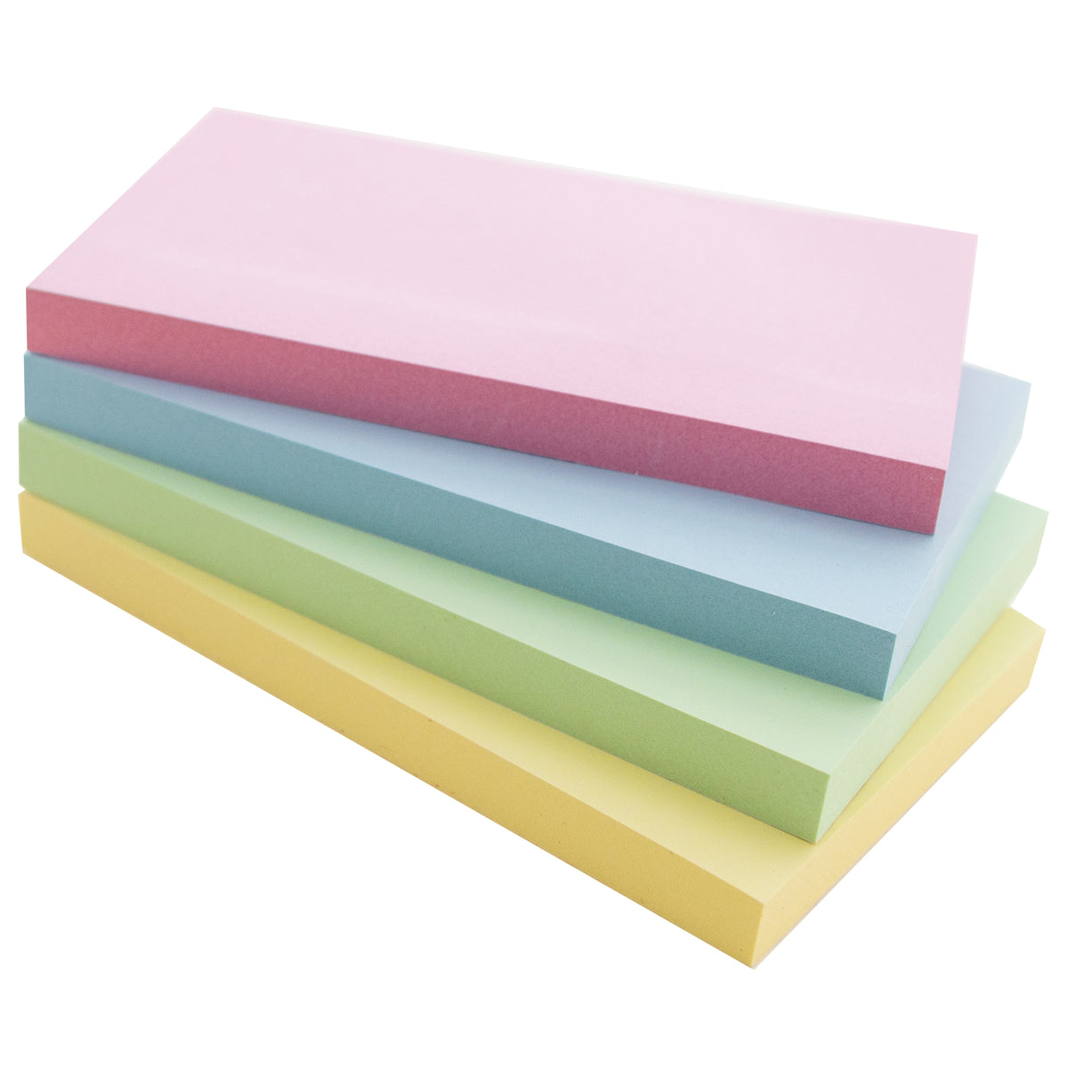 BAZIC Pastel Sticky Notes, 3 x 5 in, 100 Sheets