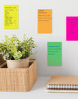 70 Ct. 3" X 5" Neon Sticky Notes