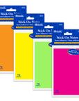 70 Ct. 3" X 5" Neon Sticky Notes