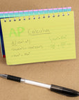 50 Ct. Spiral Bound 3" X 5" Ruled Colored Index Card