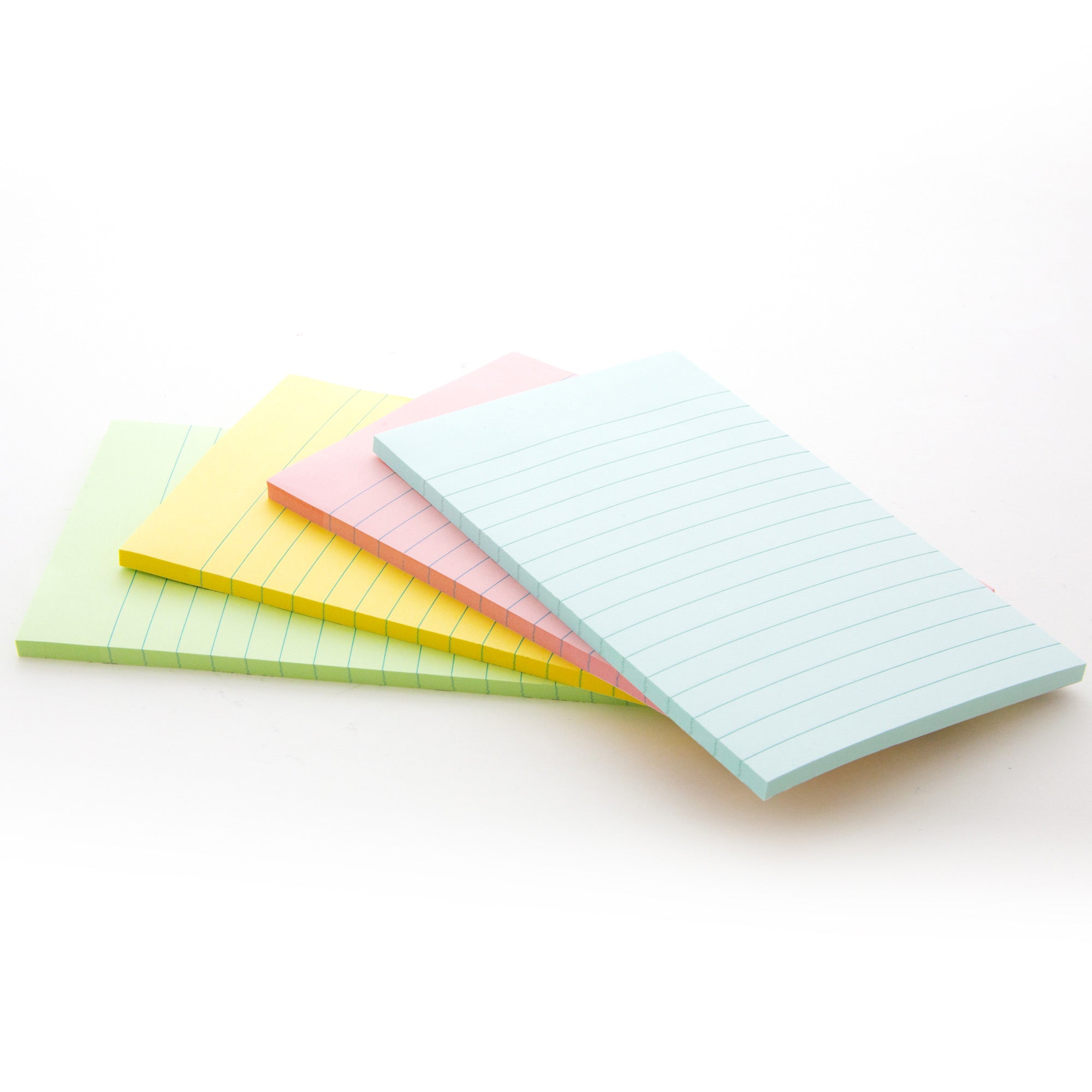 Pastel Lined Sticky Notes, 4 x 6 in, 50 Sheets