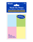 100 Ct. 1.5" X 2" Sticky Notes (4/Pack)