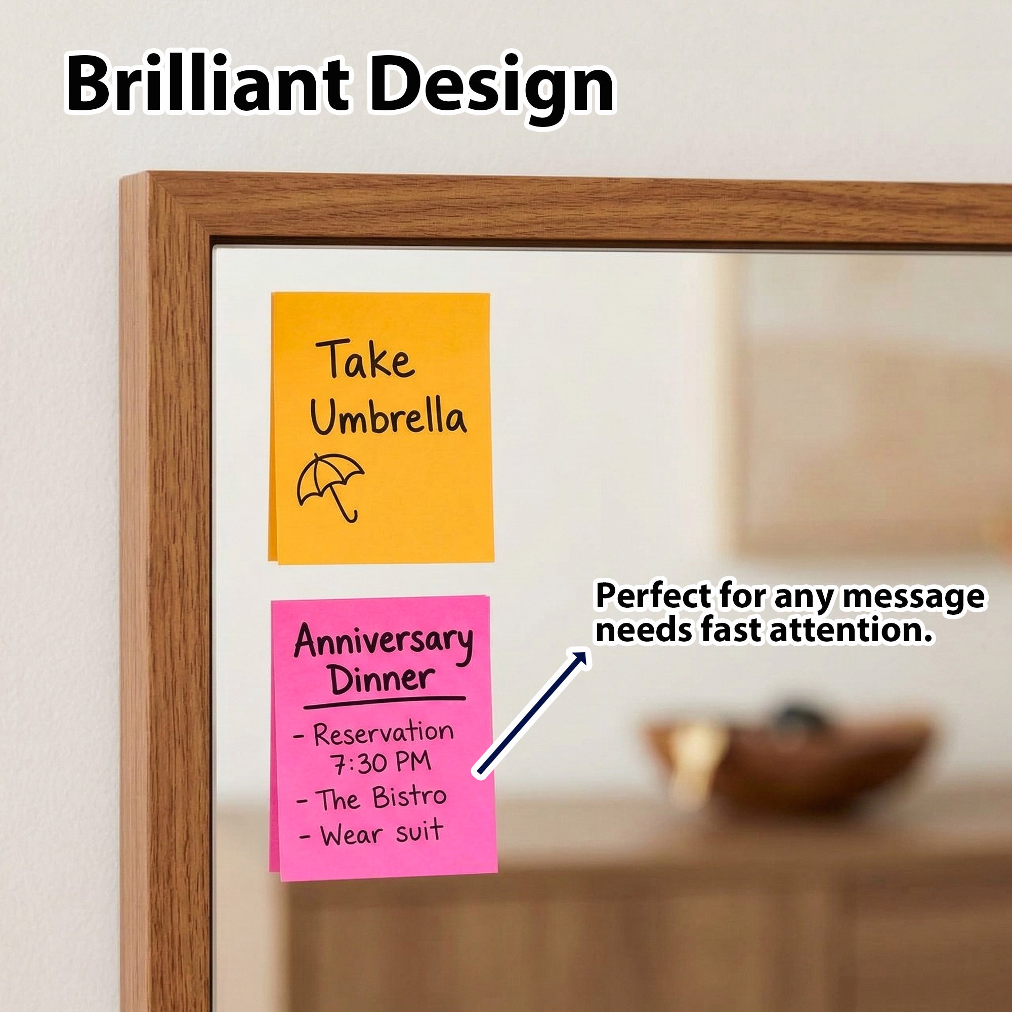 Neon Sticky Notes, 1.5 x 2 in, 280 Sheets, 4 Pads
