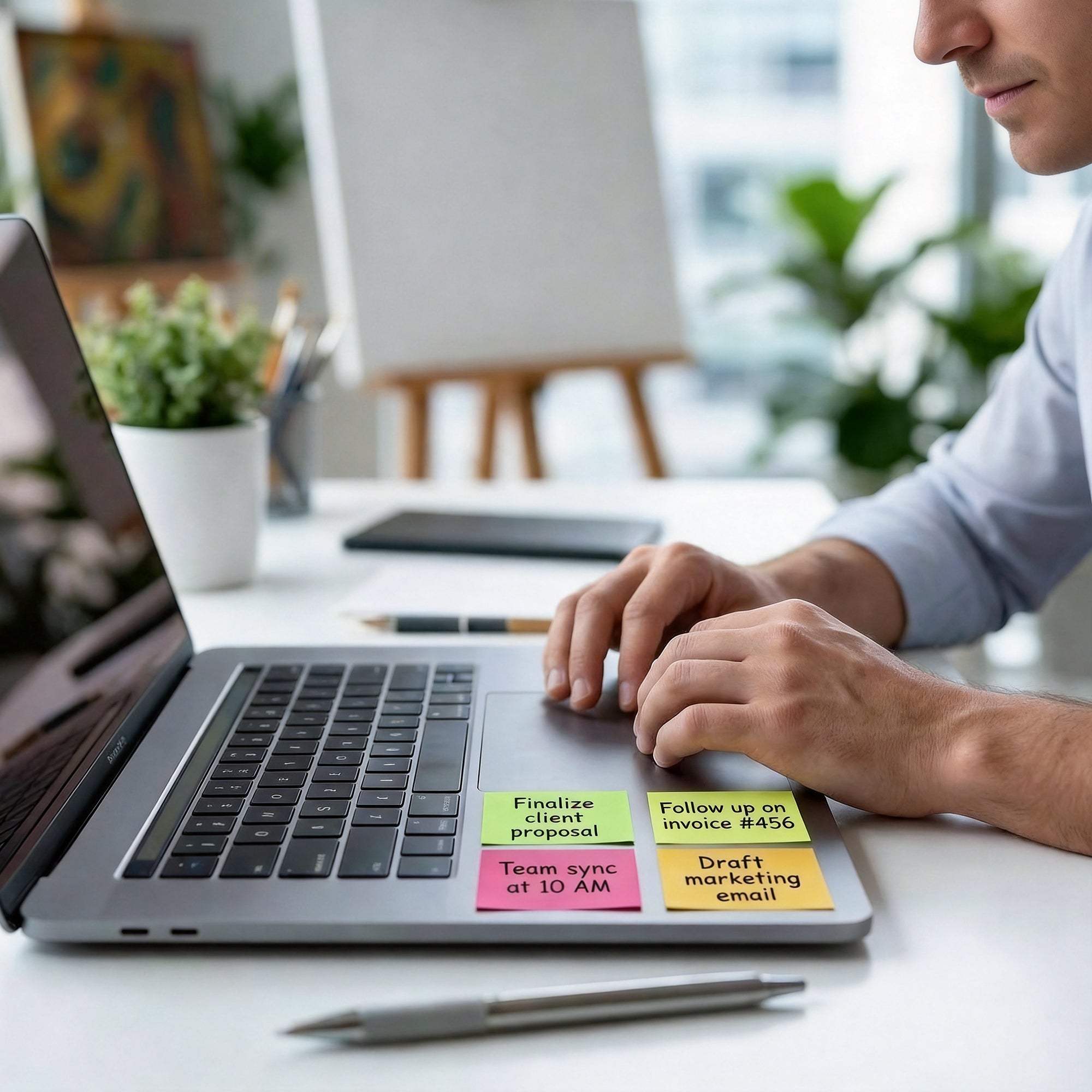 Neon Sticky Notes, 1.5 x 2 in, 280 Sheets, 4 Pads