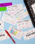 Quad Ruled 4-1" White Index Card 3" X 5" 100 Ct.