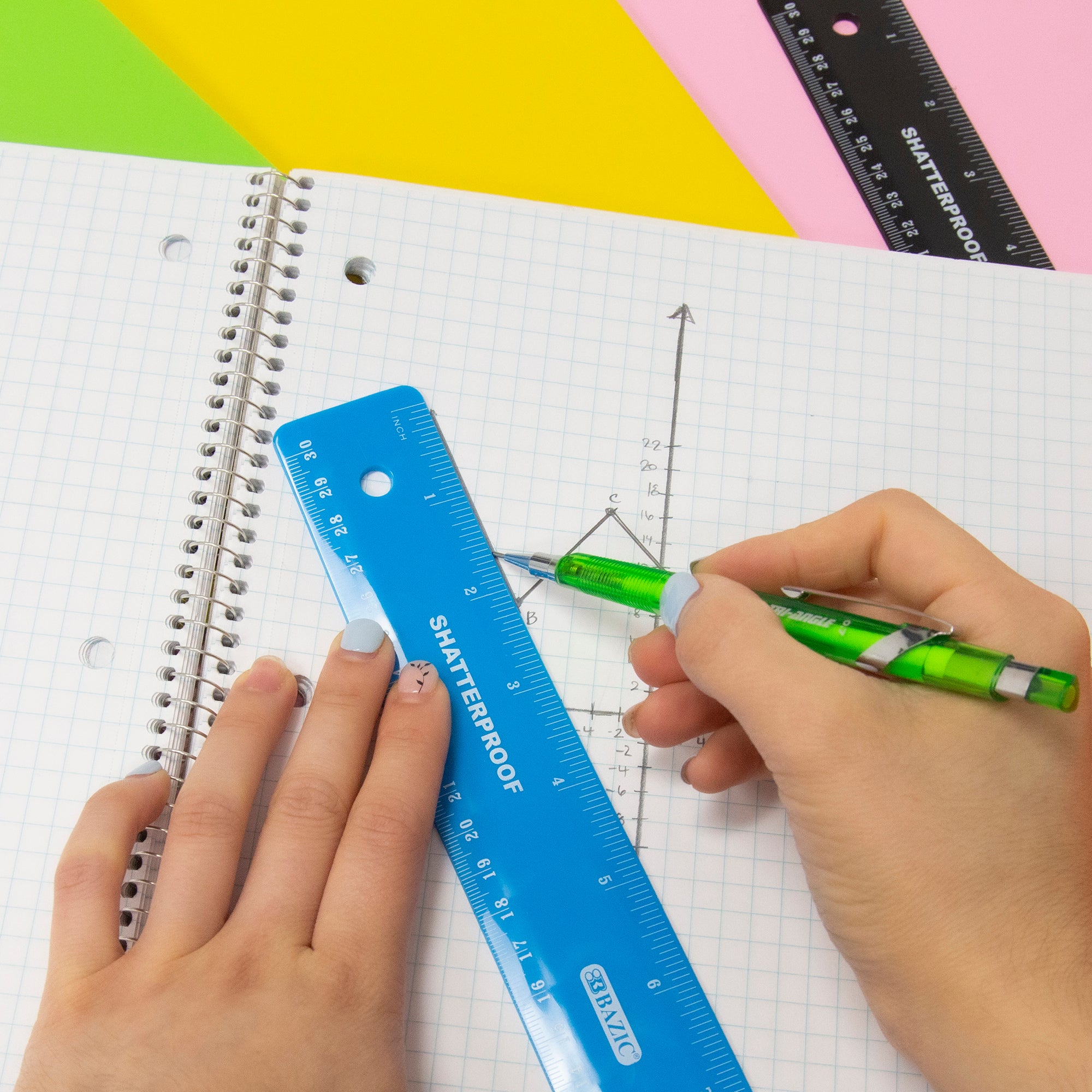 Quad Notebook, 100 Sheets, 4 Squares Per Inch