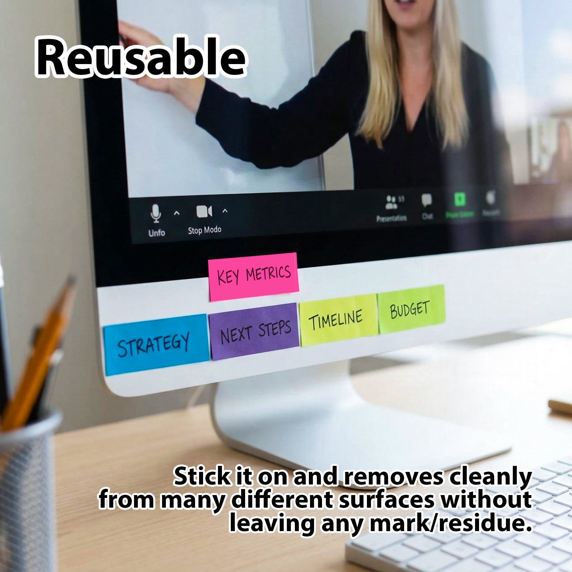 Sticky Tabs Page Markers, 1" x 3", 6 Pads, 480 Sheets