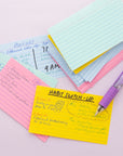 Ruled Colored Index Card 3" X 5" 100 Ct.
