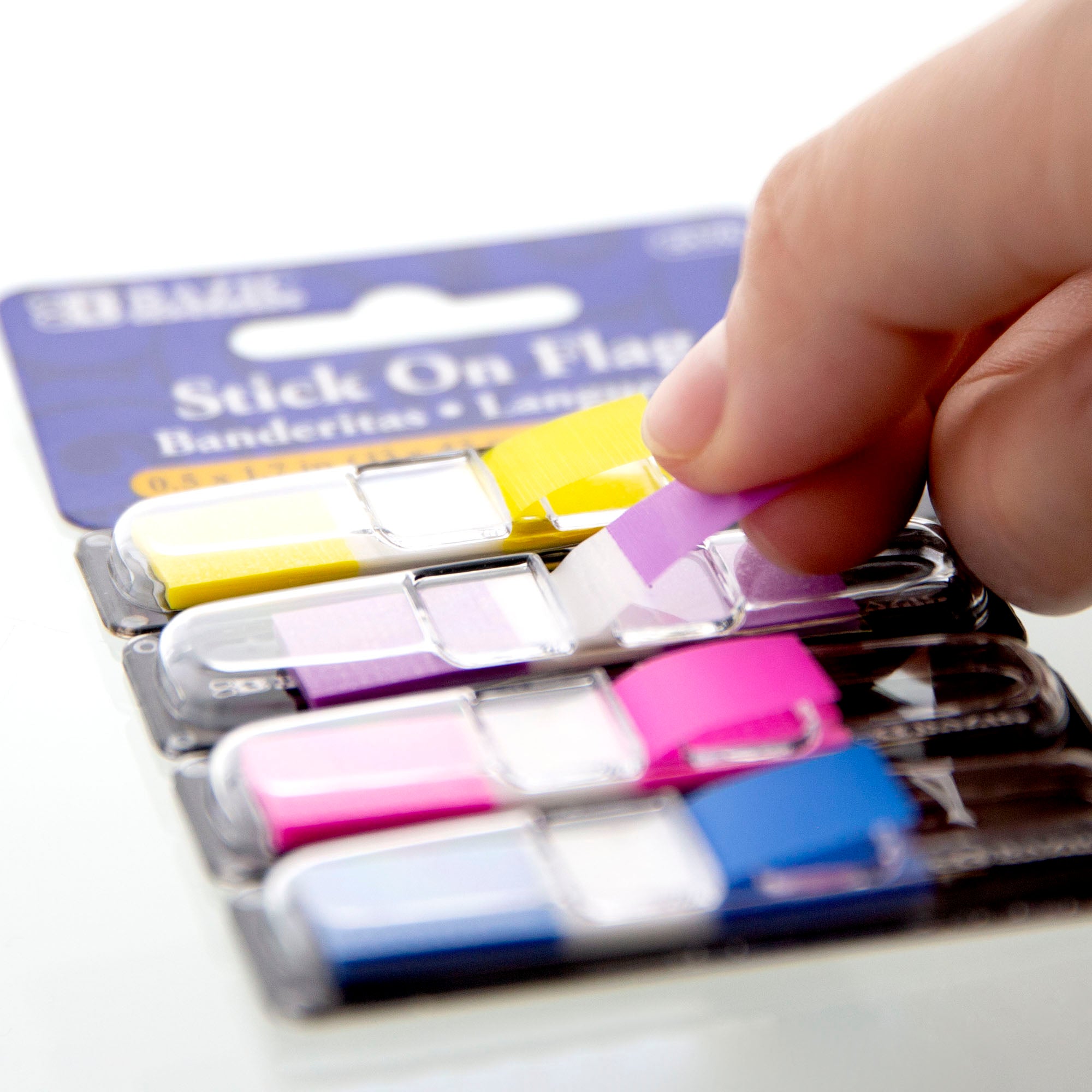 30 Ct. 0.5&quot; x 1.7&quot; Neon Color Coding Flags w/ Dispenser (4/Pack)