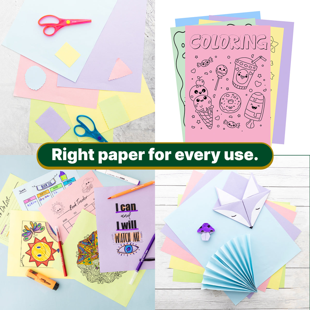 Pastel Multipurpose Paper, 8.5 x 11 in, 100 Sheets