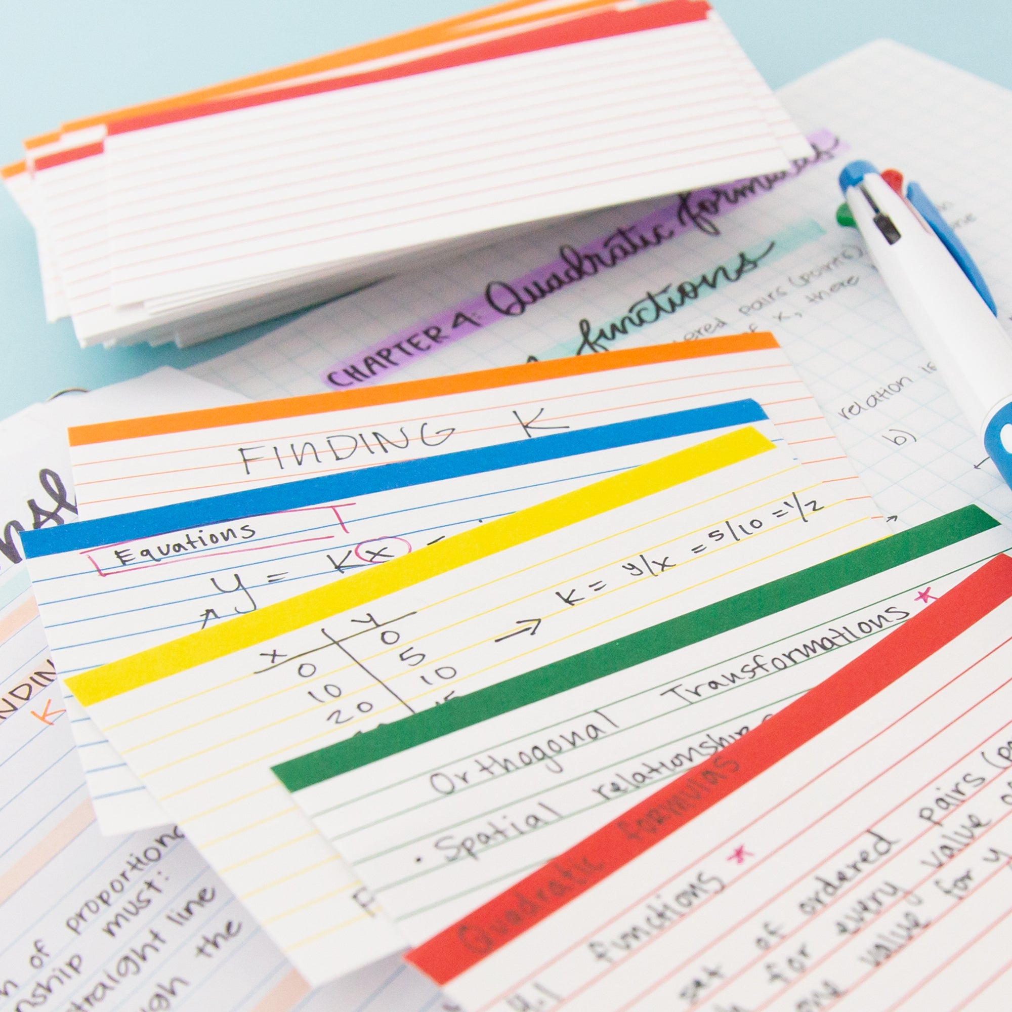 Oxford Color Coded Ruled Index Cards 3 X 5 Assorted Colors 100 Per