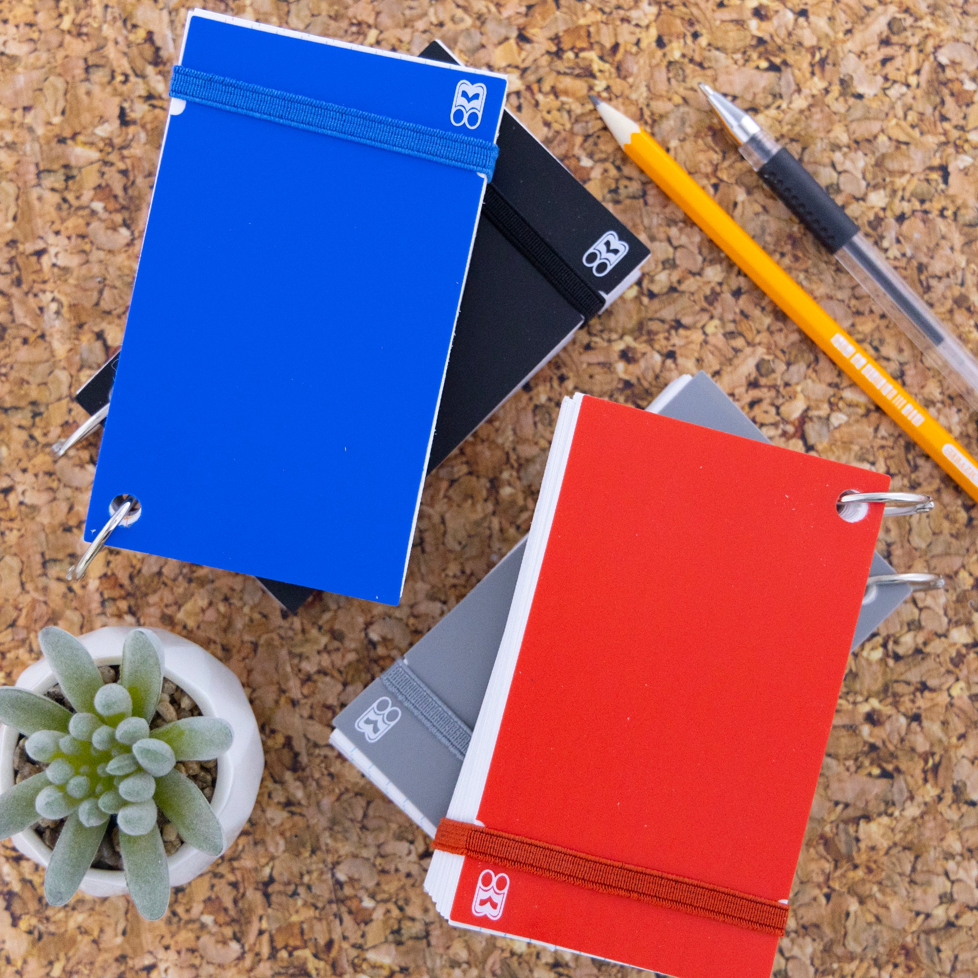 Ruled Index Cards, 3 x 5 in, with Ring, Sturdy Card Stock