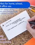 100 Ct. Poly Cover 3" x 5" Ruled White Index Card w/ Ring