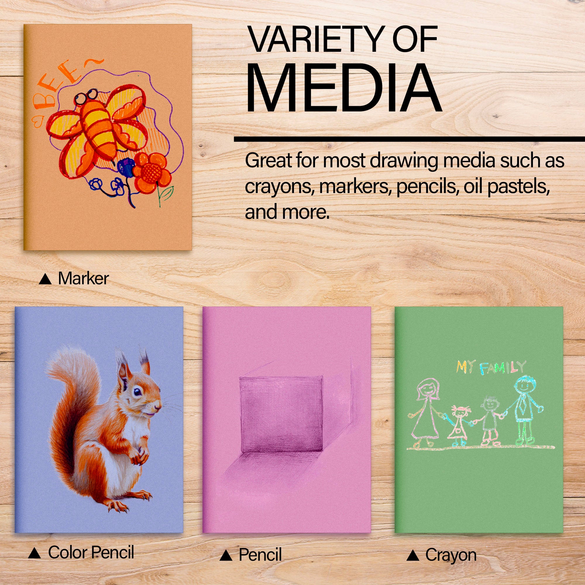Construction Paper Pad, 16 Sheets, 18" x 12"