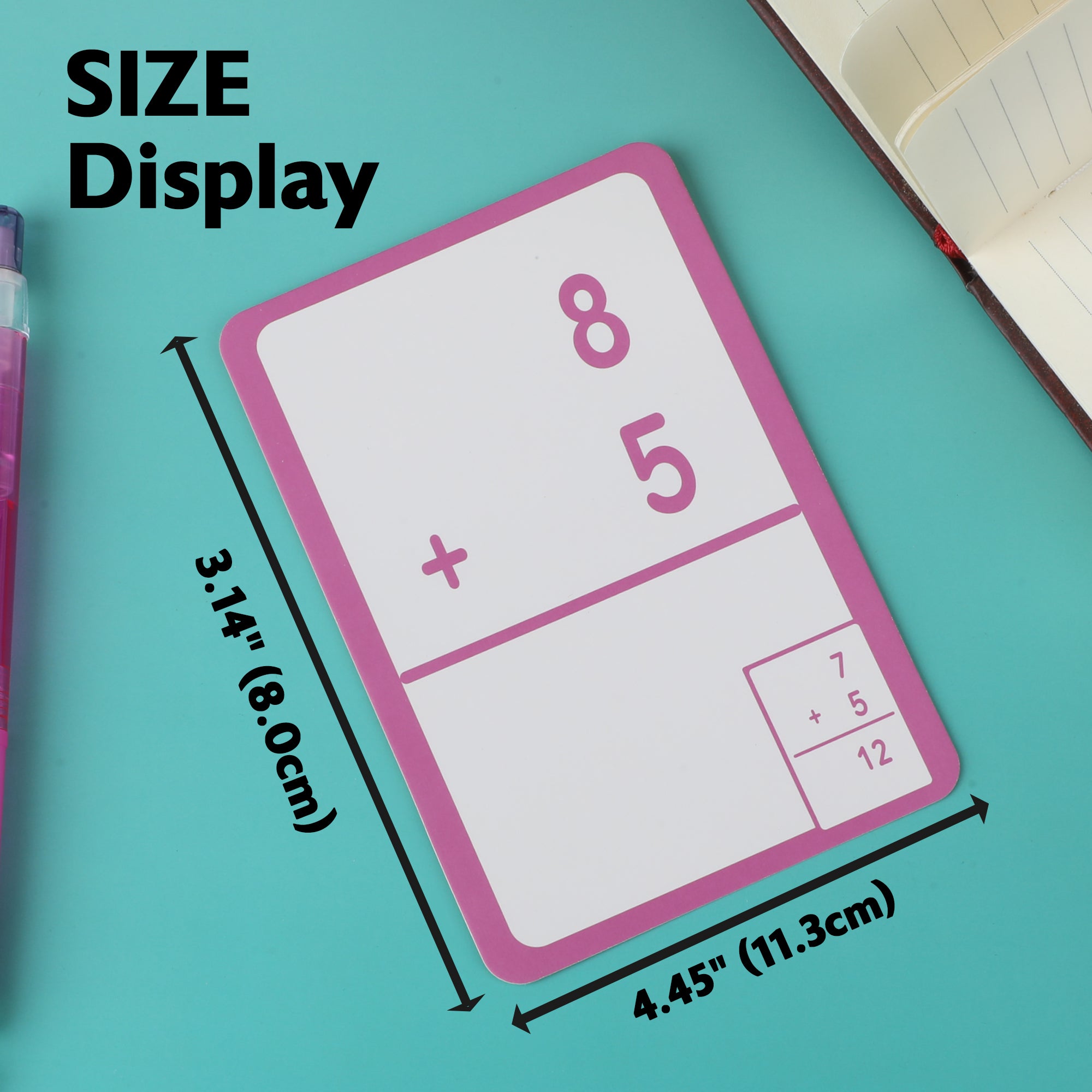 Addition Flash Cards, 36 Cards, Ages 6+