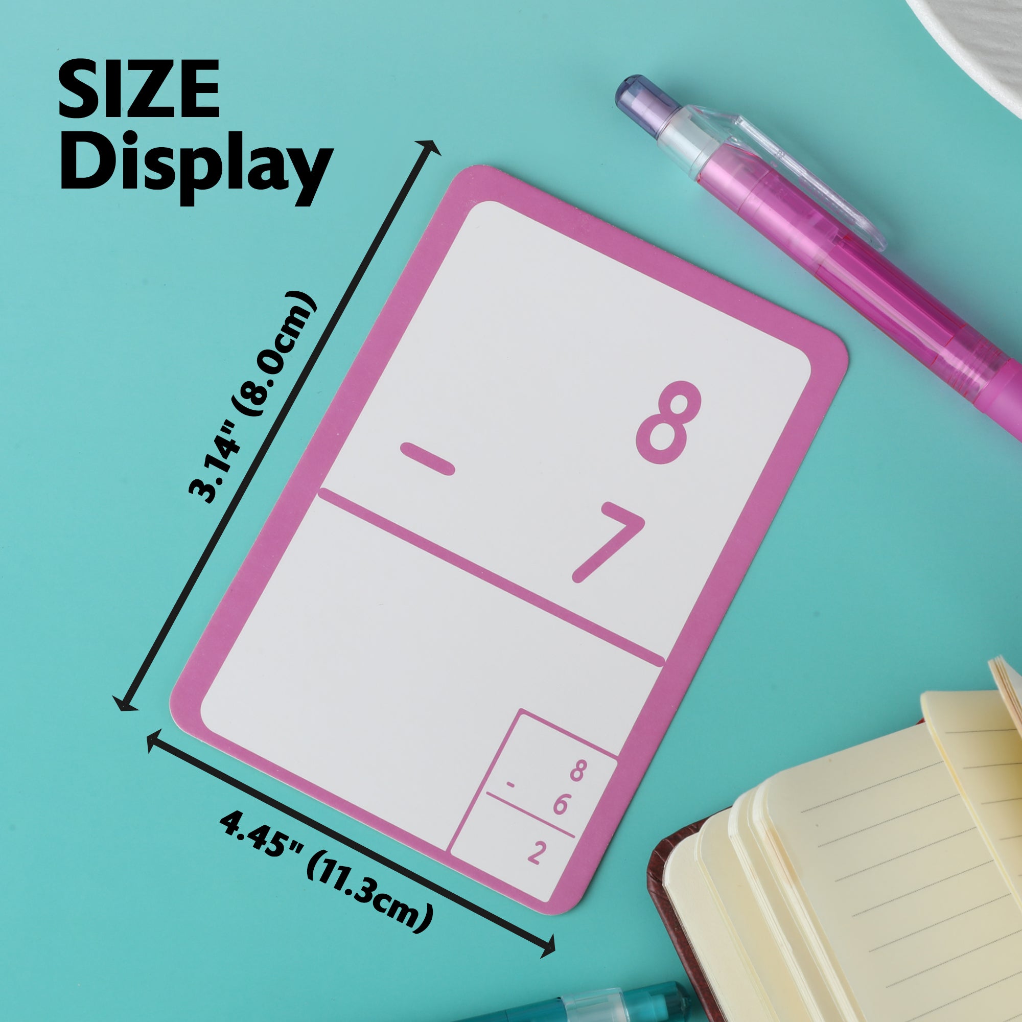 Subtraction Flash Cards, 36 Cards, Ages 6+