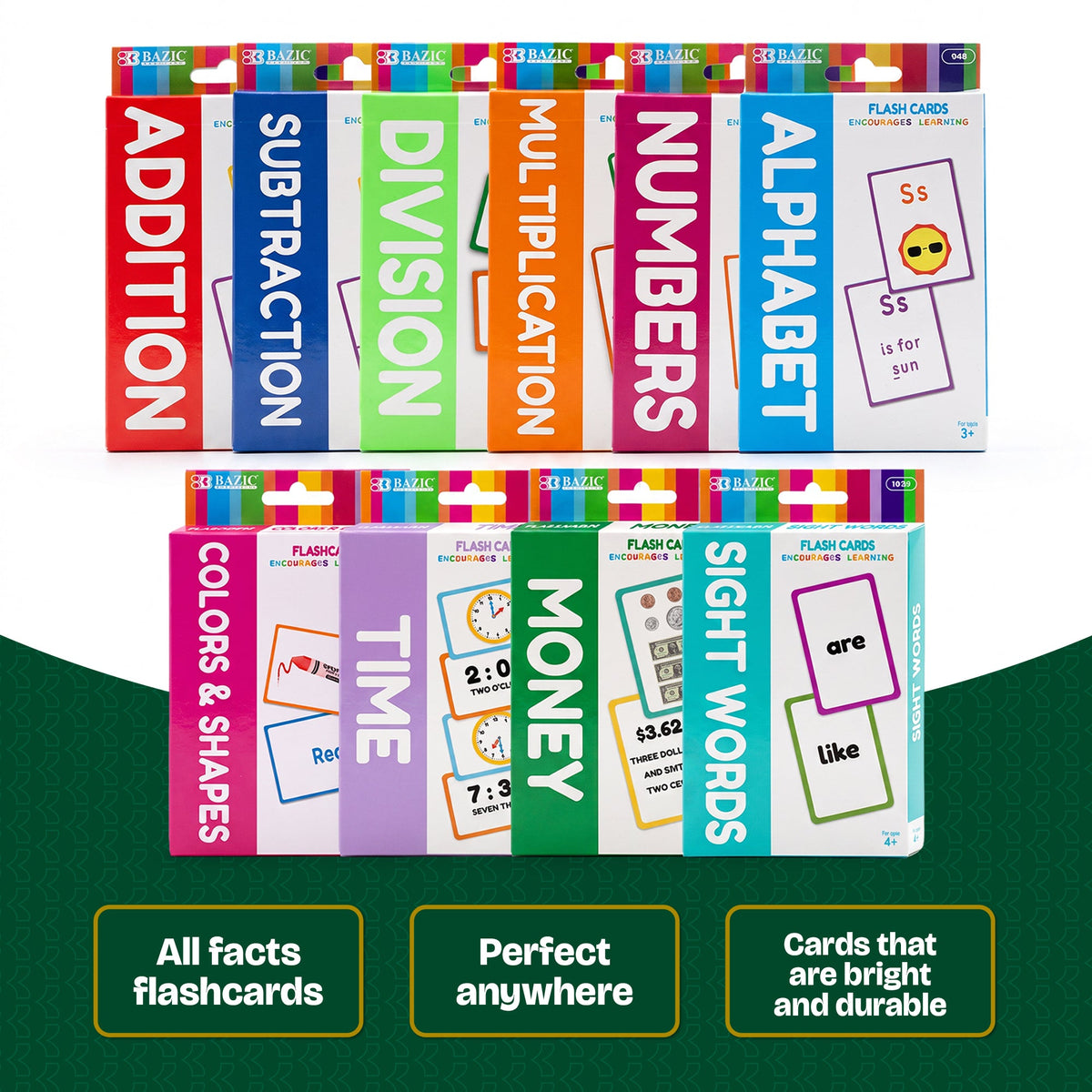 Multiplication Flash Cards, 36 Cards, Self-Checking