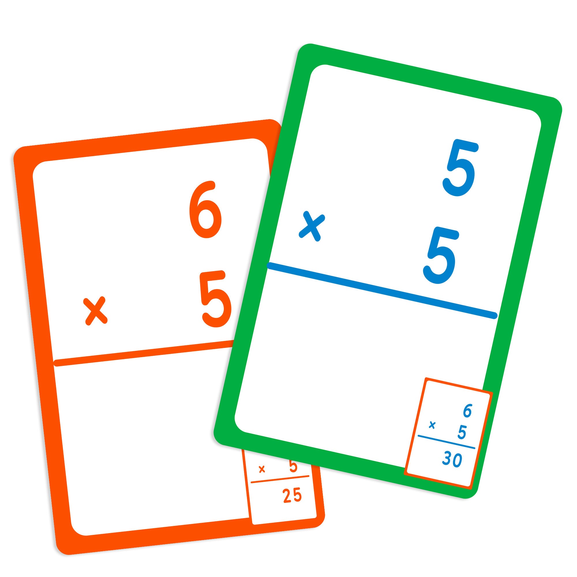 Multiplication Flash Cards, Ages 8+, Durable Printed Cards