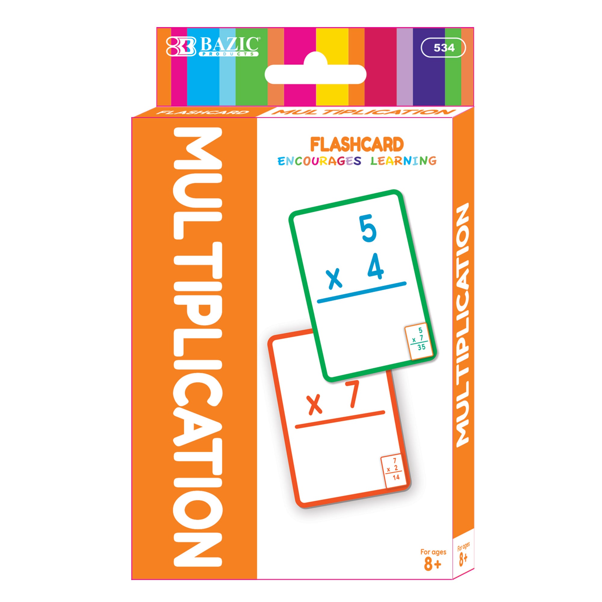 BAZIC Multiplication Flash Cards (36/Pack) – BAZIC Store
