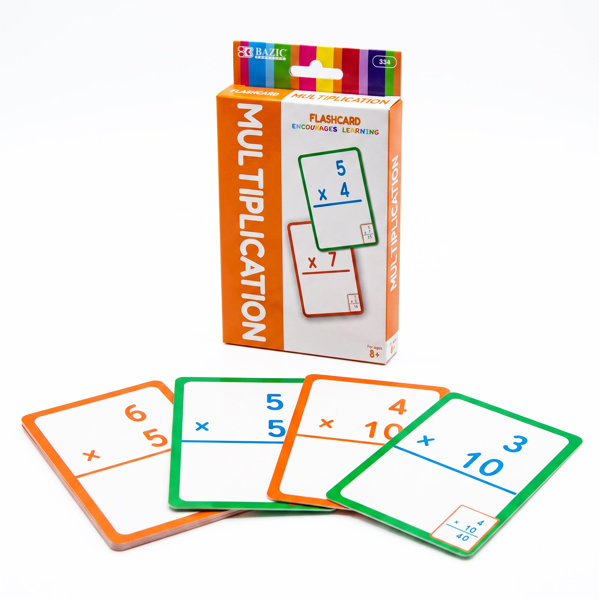 Multiplication Flash Cards, 36 Cards, Self-Checking