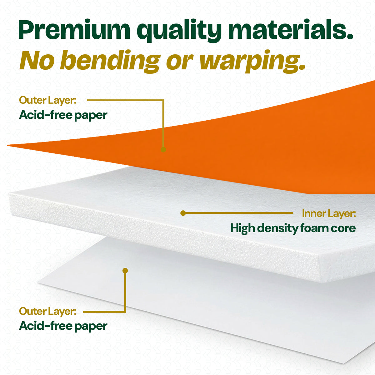 Fluorescent Orange Foam Board, 20 x 30 in