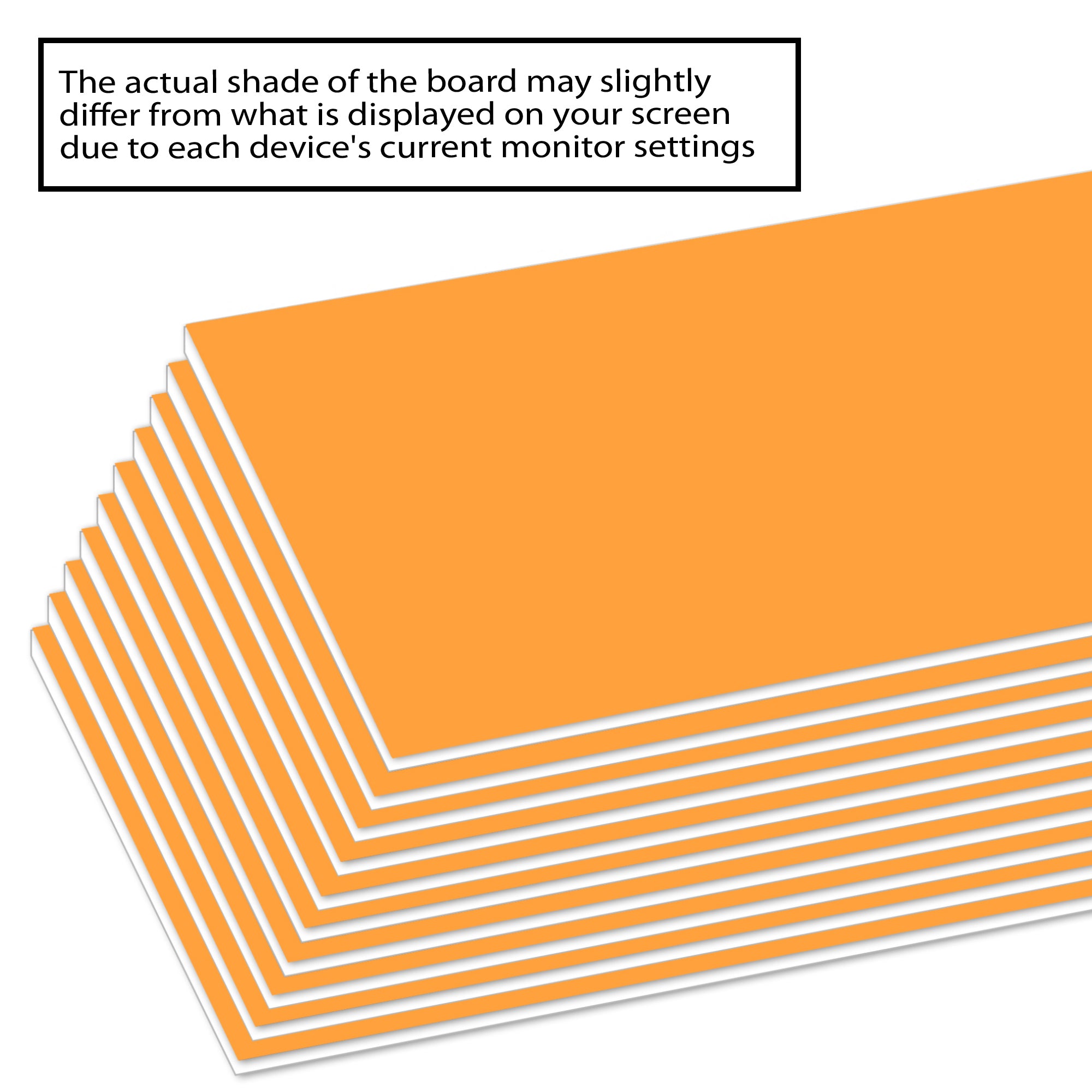 BAZIC 20 X 30 Fluorescent Orange Foam Board - Bazicstore