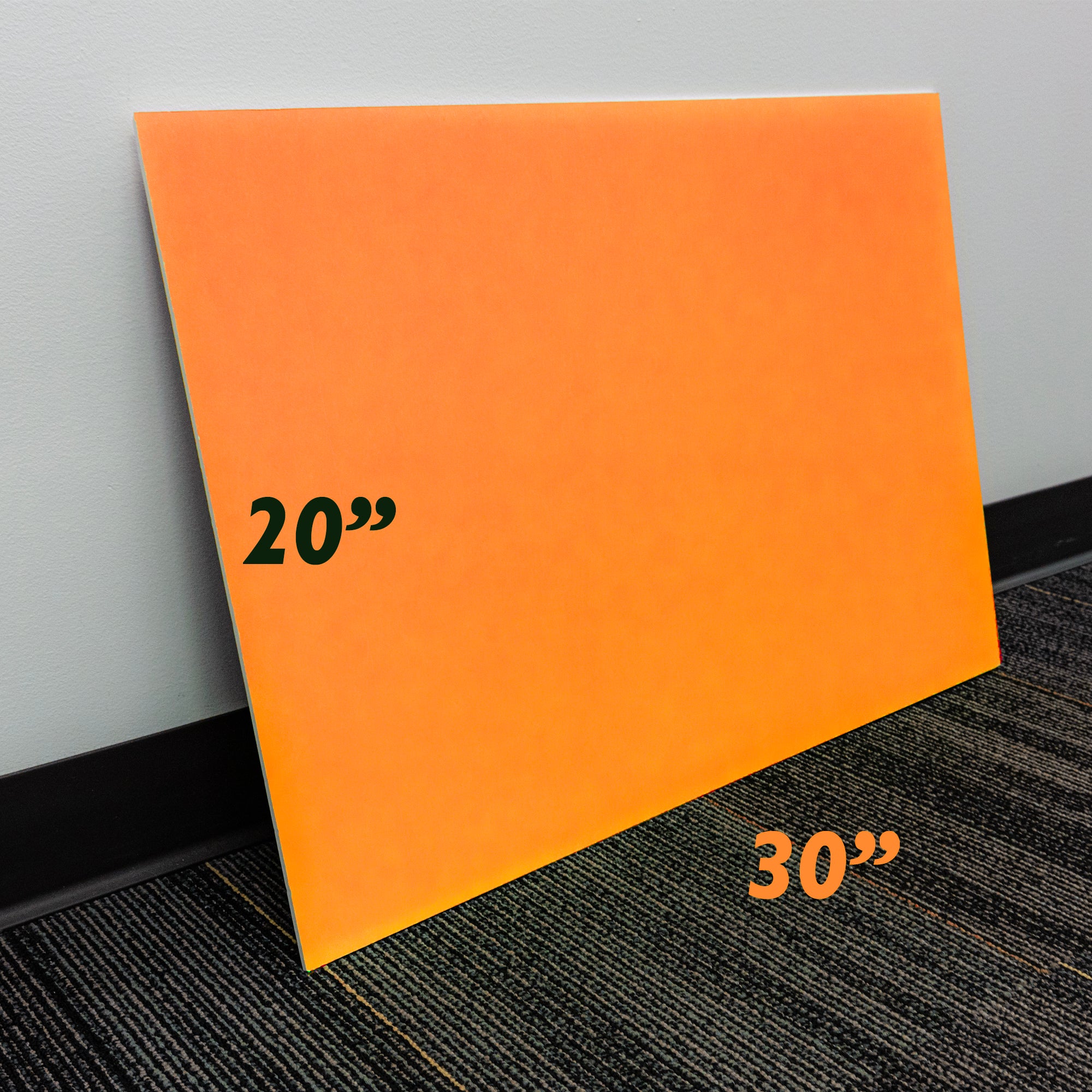 Fluorescent Orange Paper - Quad Labels