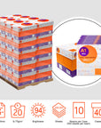 A1 ULTRA 8.5" X 11" White Copy Paper 200,000 Sheets (40 Cases/Pallet)