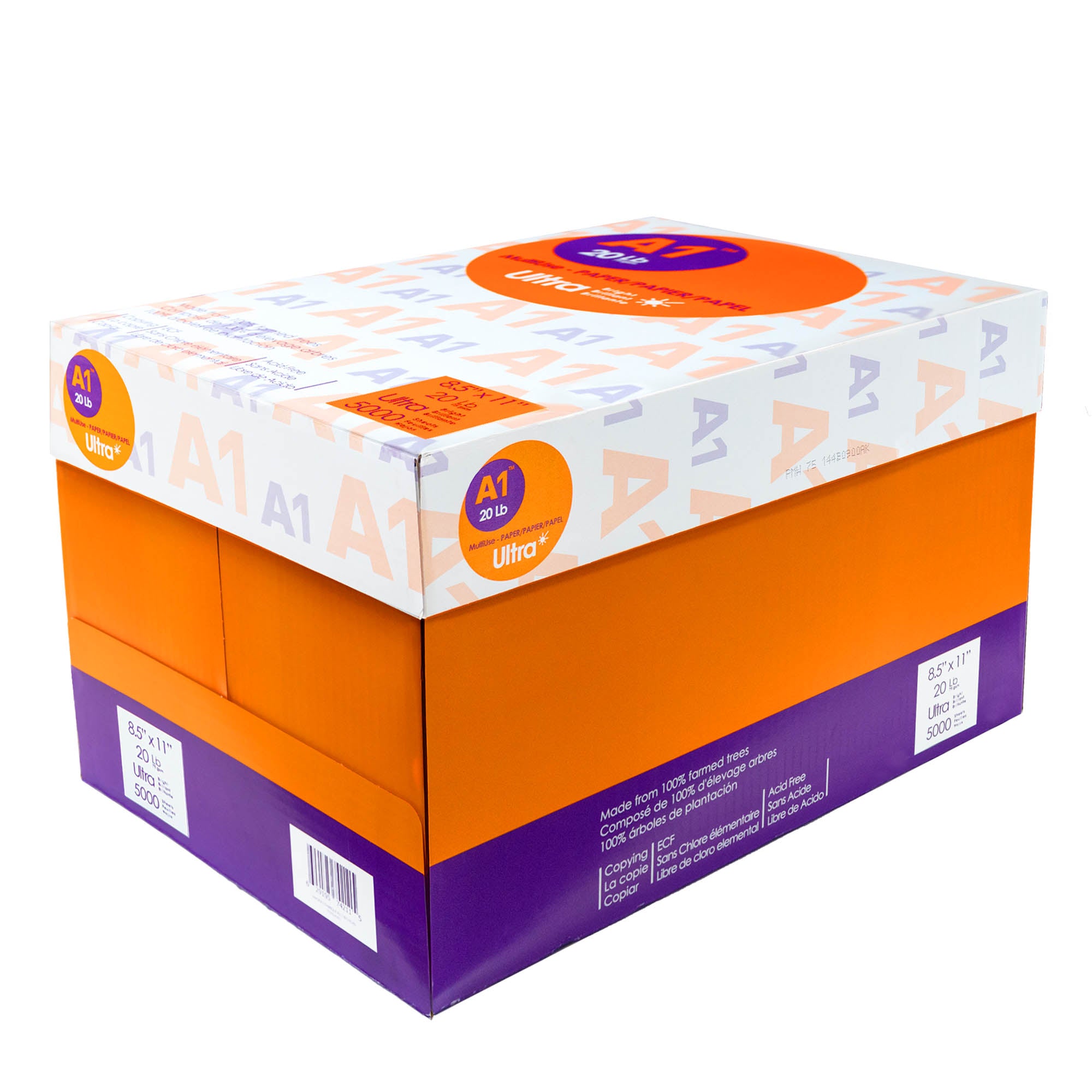 A1 ULTRA 8.5" X 11" White Copy Paper (10 Reams/Case)