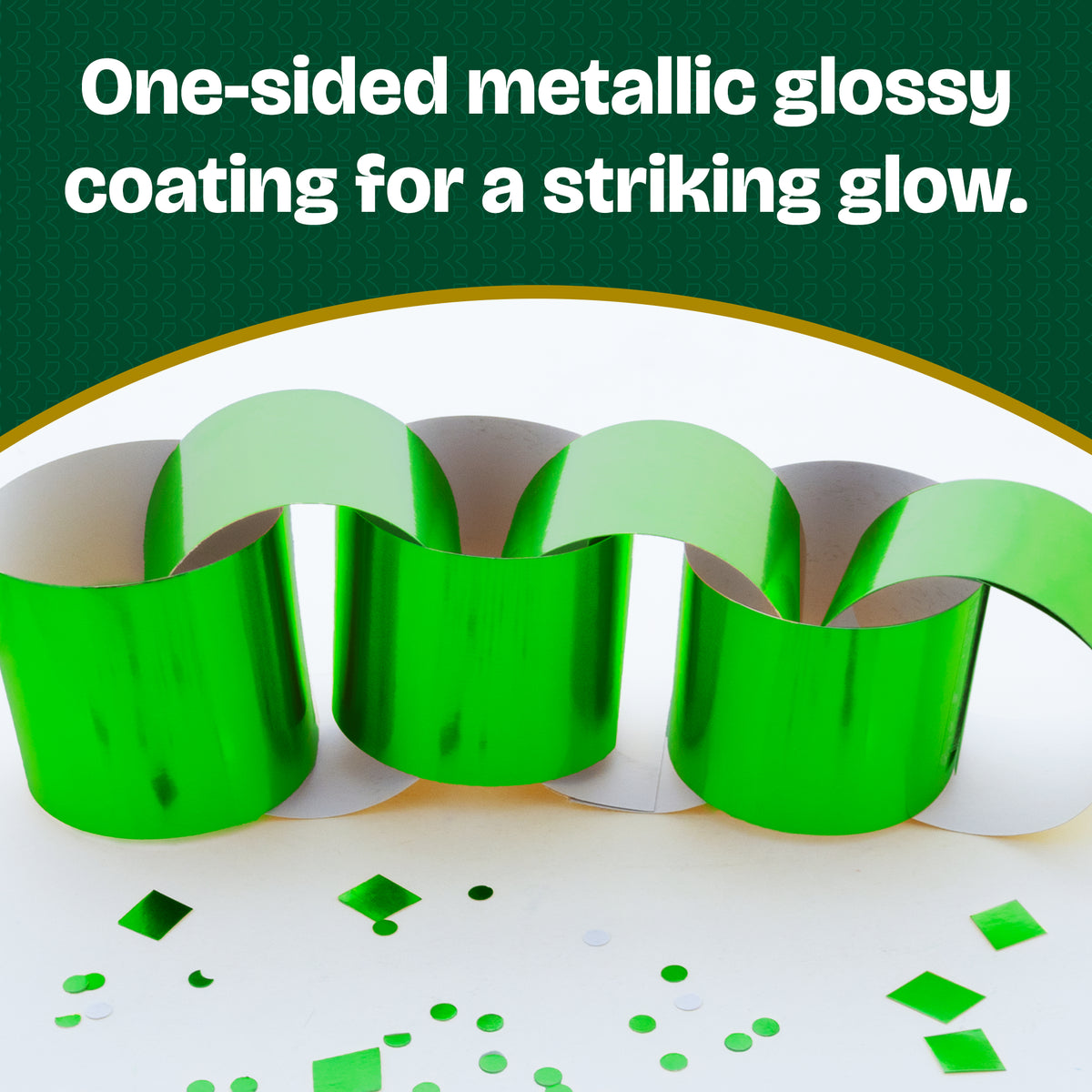Metallic Green Poster Board, 22 x 28 in