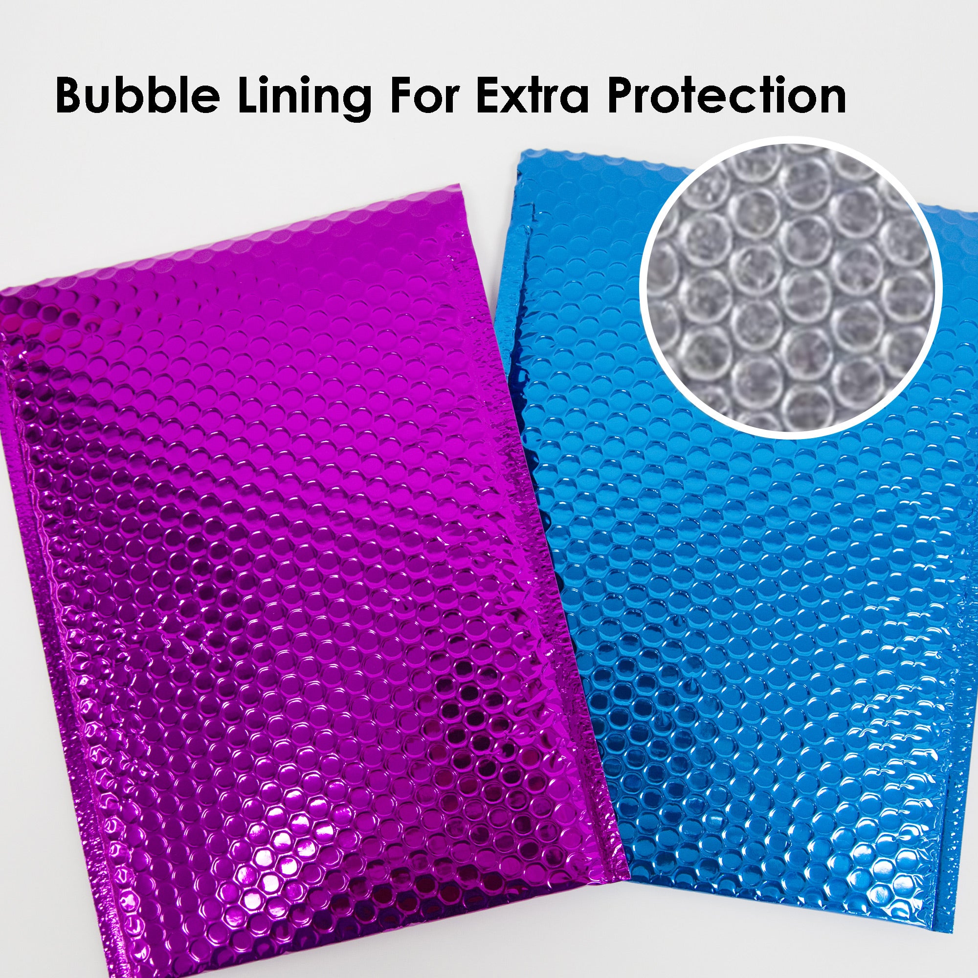 #2 Assorted Color Metallic Bubble Mailers, 8.5 x 11.25 in