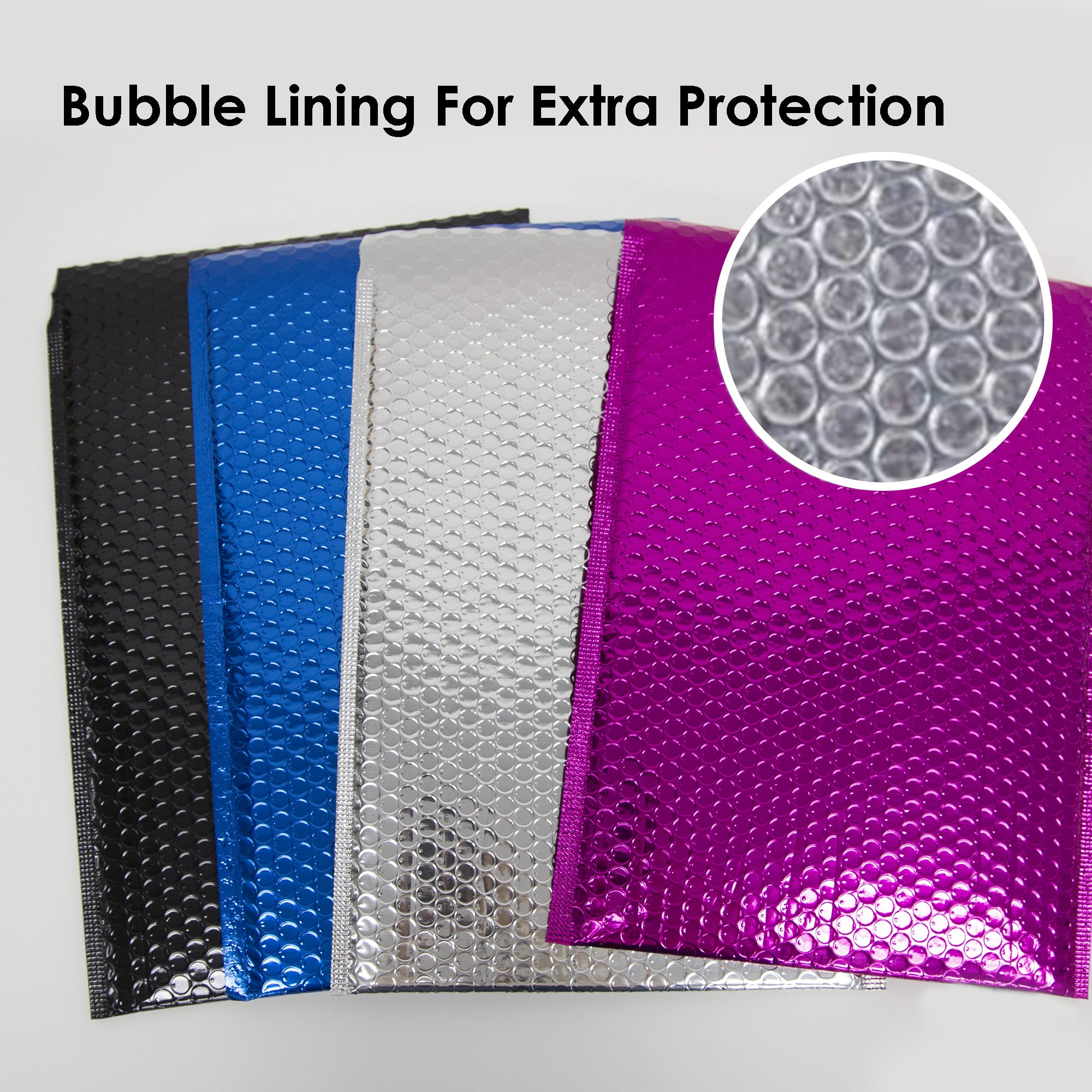 #5 Metallic Bubble Mailers, 10.5 x 15 in, Self-Seal