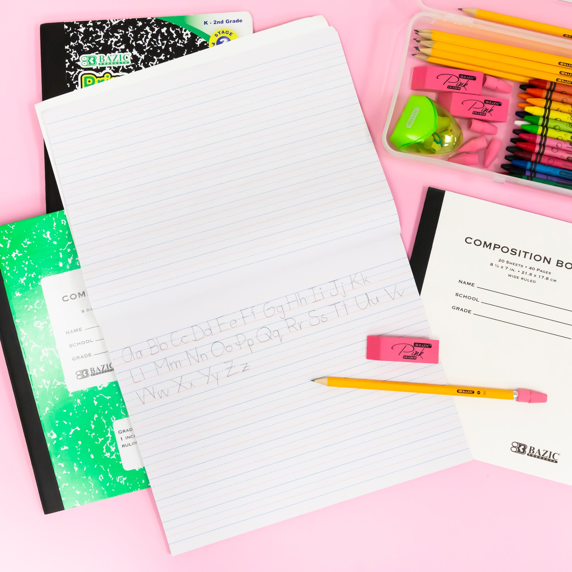 Manuscript Writing Pad, 50 Sheets, 10.5" x 8"
