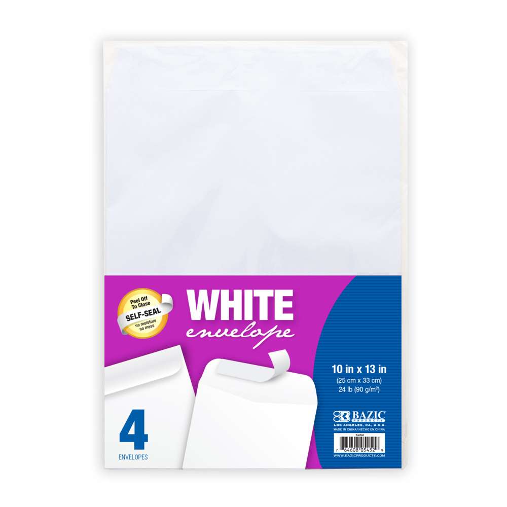 Heavy Blank Note Cards and Envelopes Size 5 x 7 - White - 50 per Pack. - This Is Not A Fold Over Card.