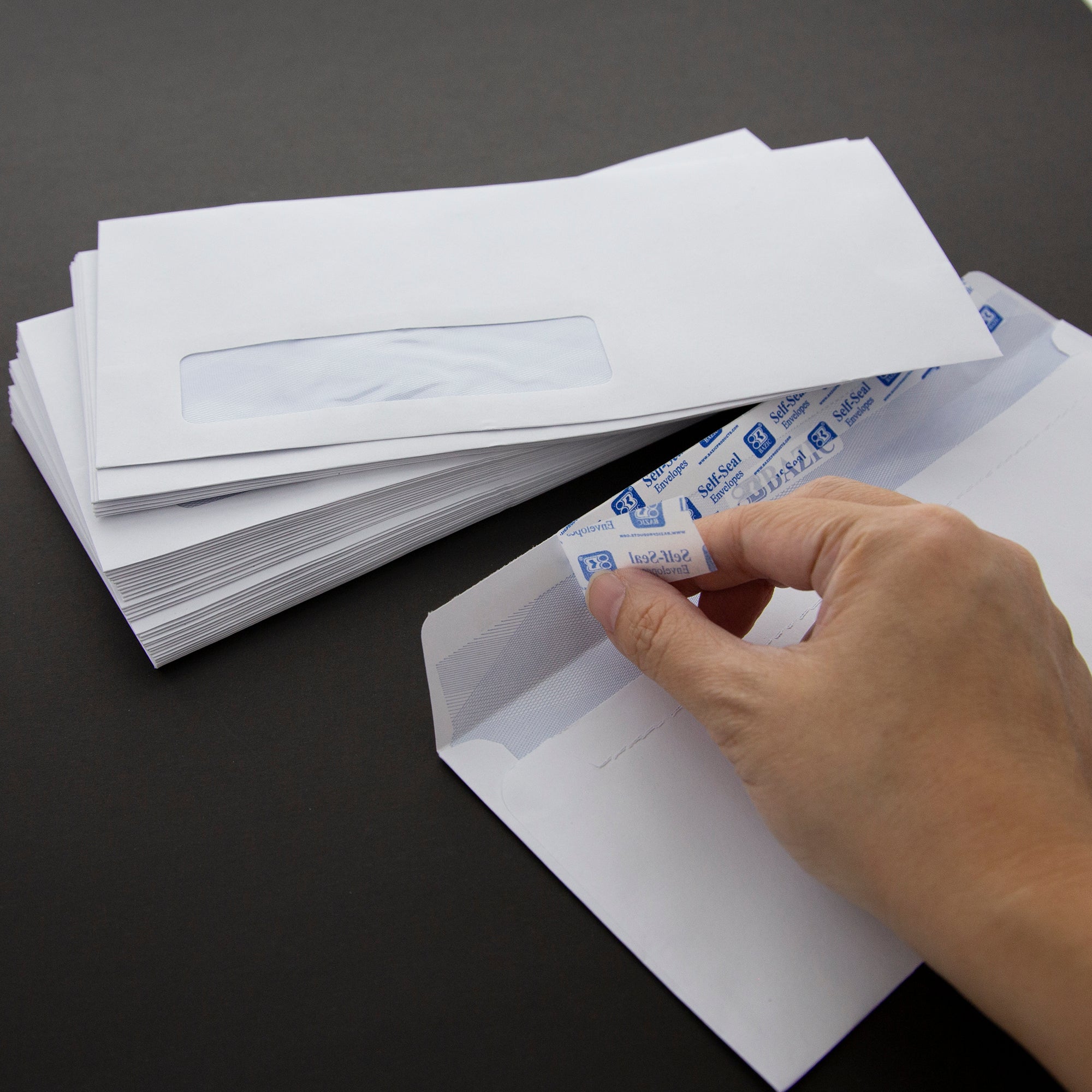 #10 Security White Envelopes, 500 Count, Self-Seal Closure