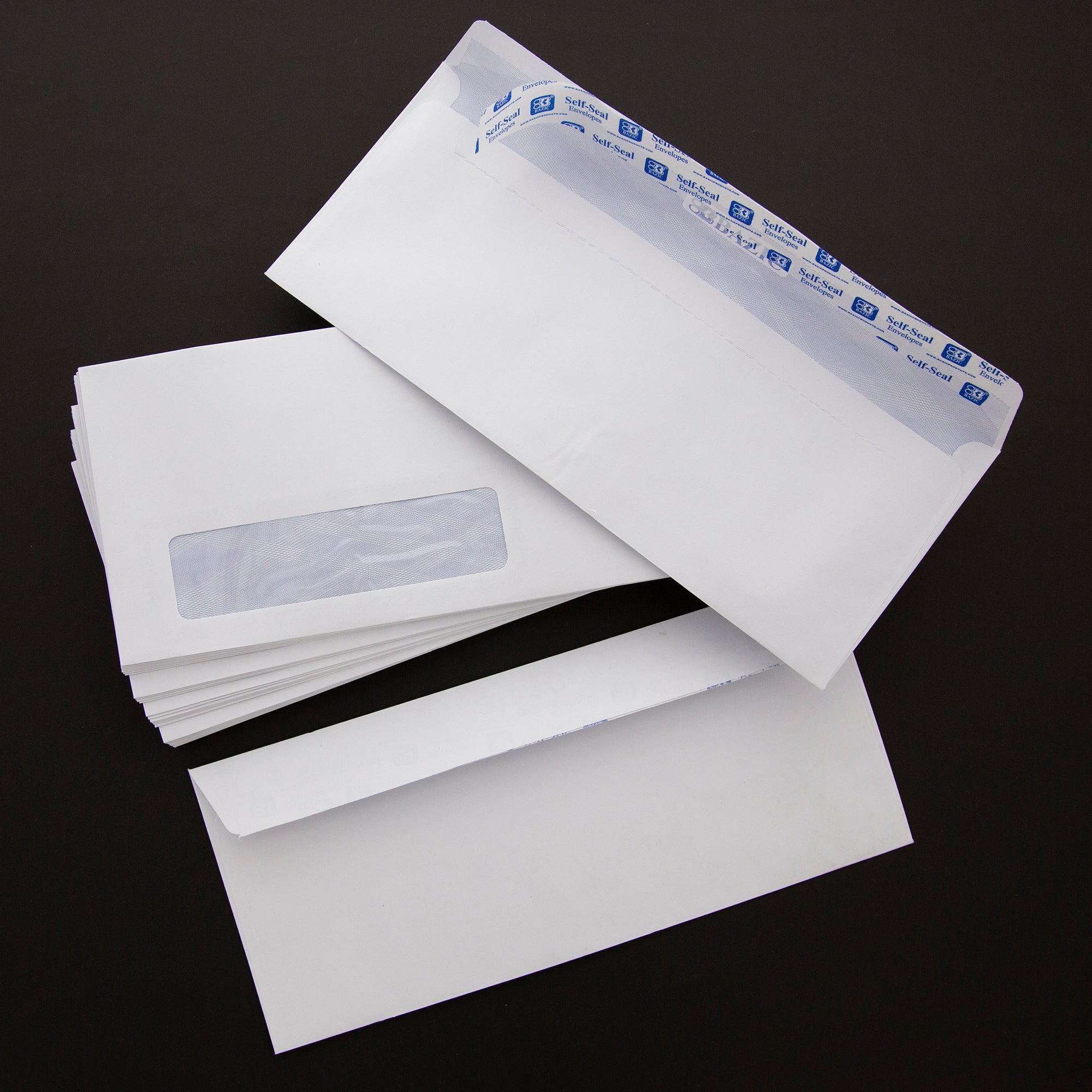 #10 Security White Envelopes, 500 Count, Self-Seal Closure