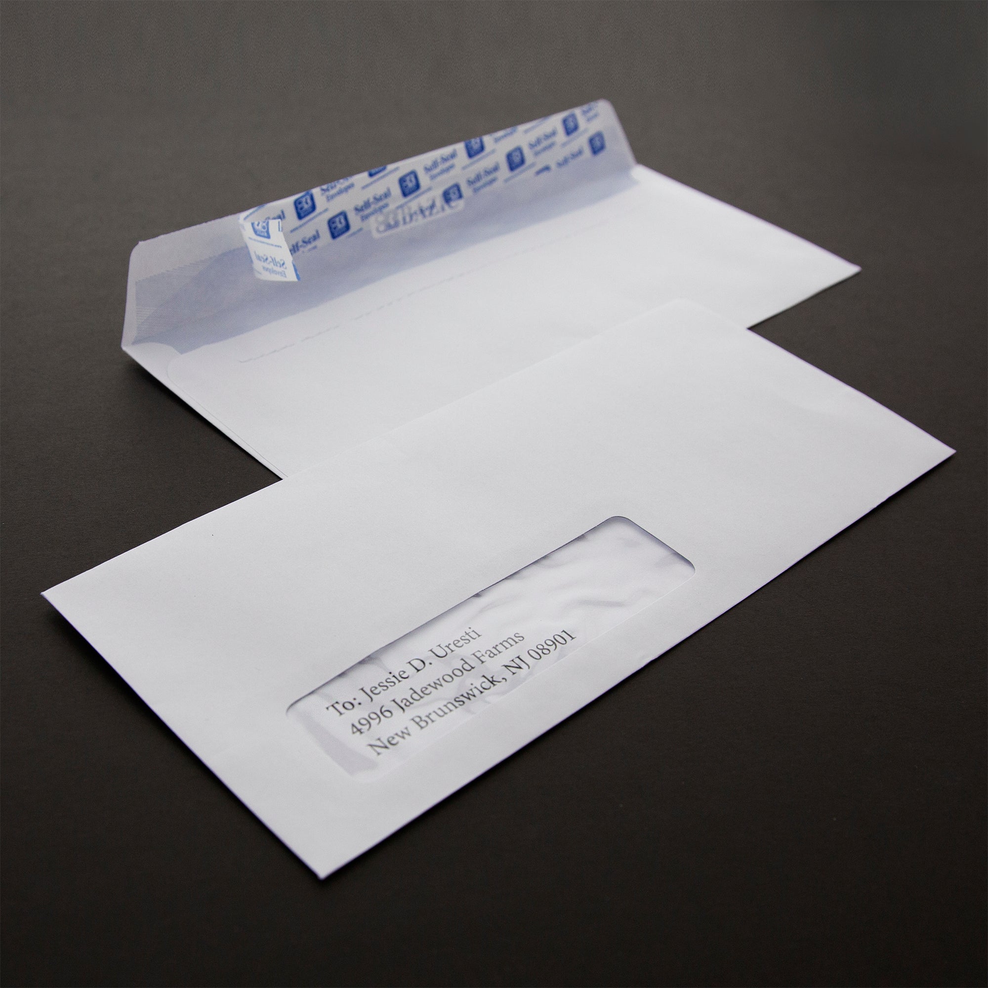 #10 Security White Envelopes, 500 Count, Self-Seal Closure