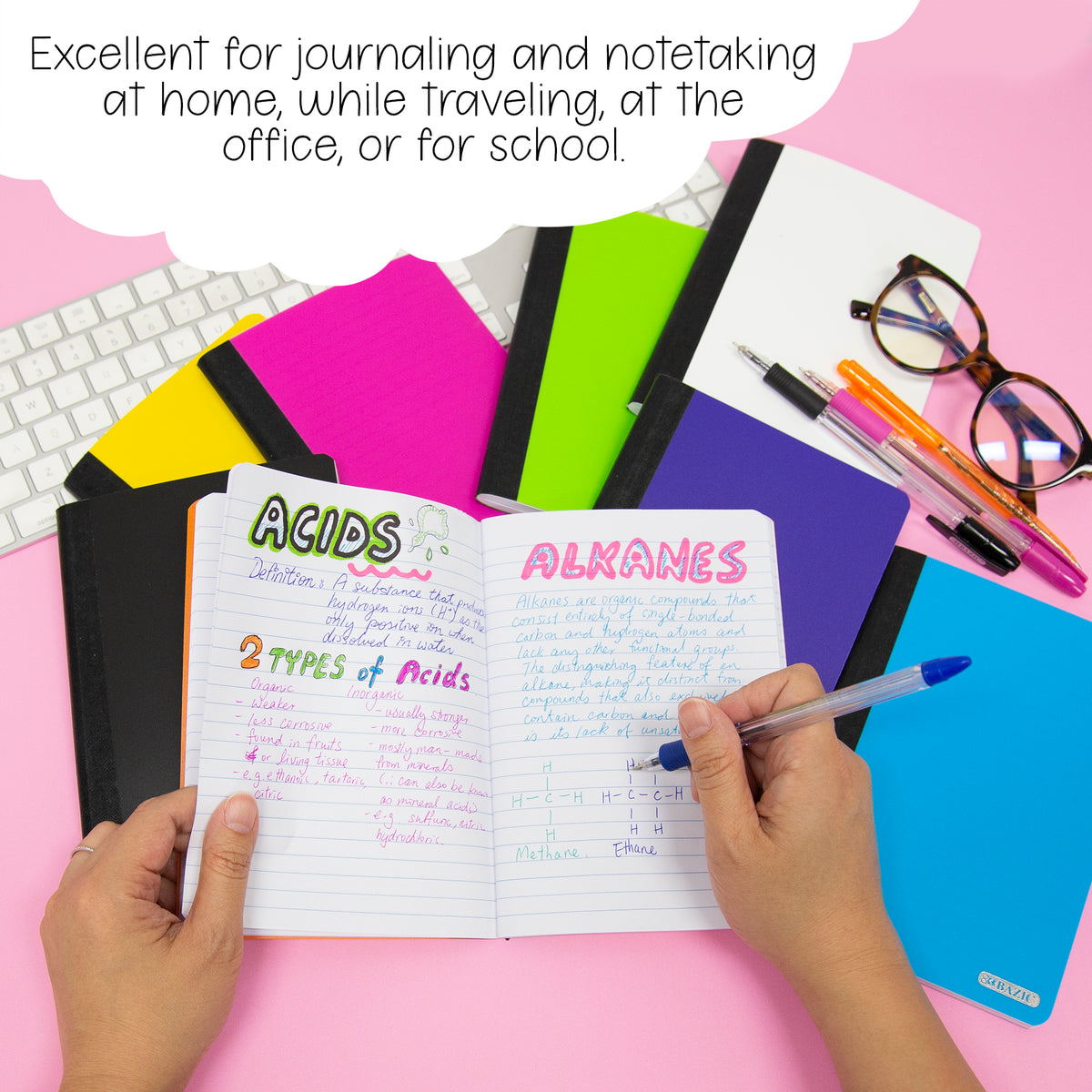 Poly Cover Personal Composition Notebook, 5 x 7 in