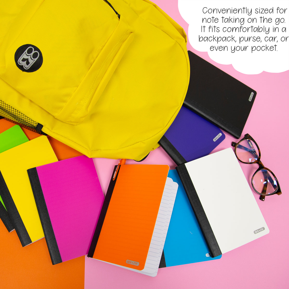 Poly Cover Personal Composition Notebook, 5 x 7 in