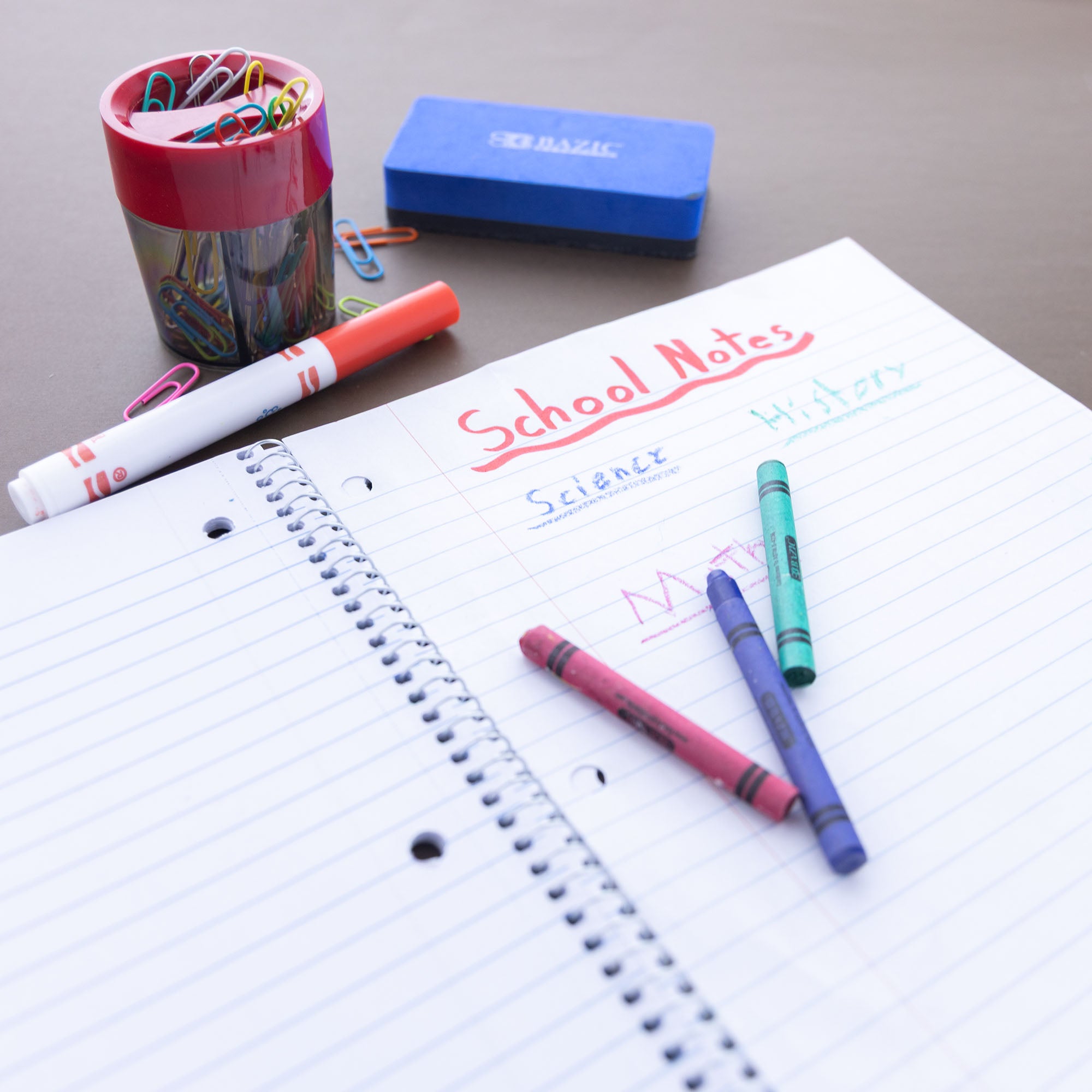 W/R 70 Ct. 1-Subject Pastel Spiral Notebook