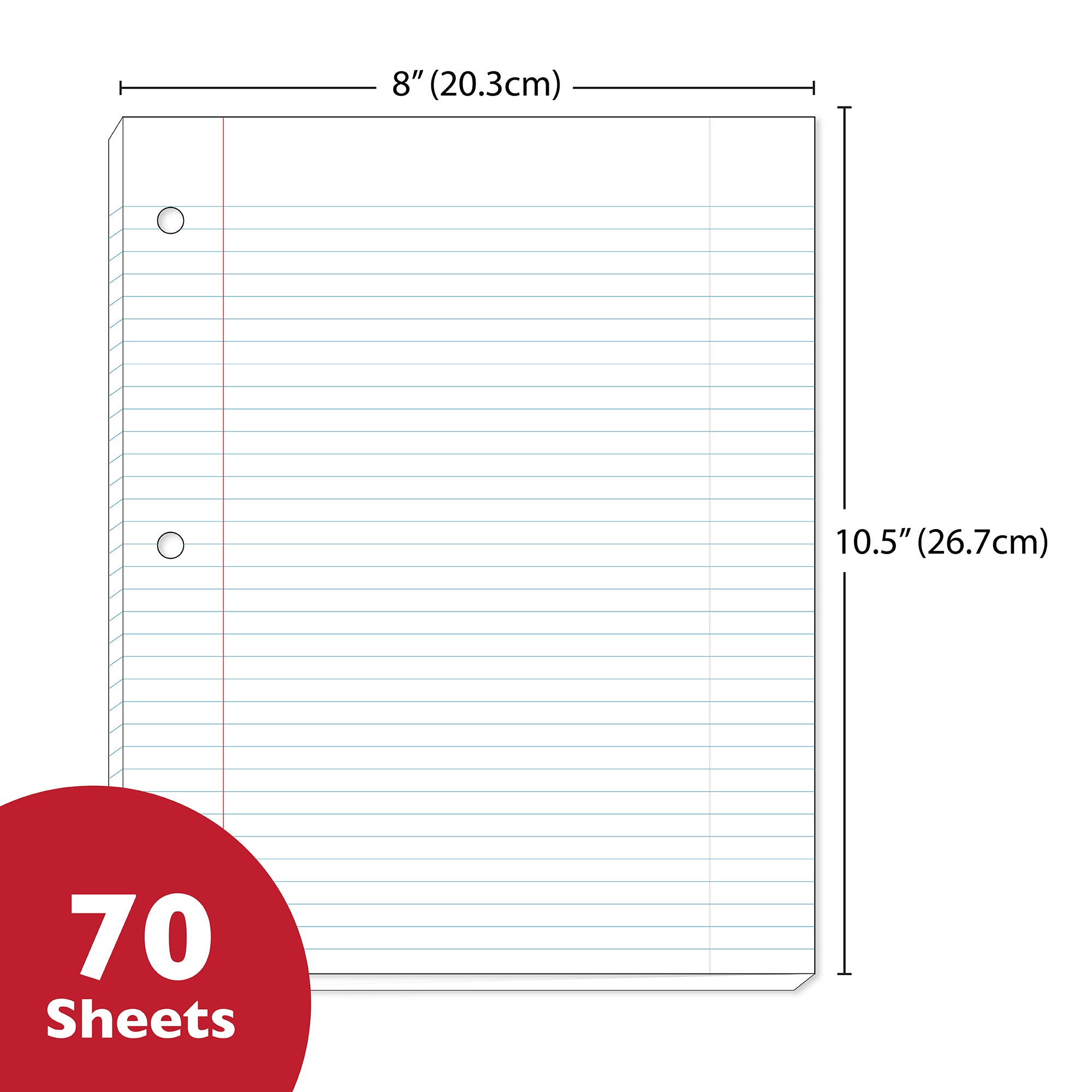 College Ruled Morandi 1-Subject Spiral Notebook, 70 Sheets