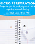 Notebook Spiral C/R 1-Subject Morandi Poly Cover 70 Ct.