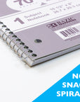 Notebook Spiral C/R 1-Subject Morandi Poly Cover 70 Ct.