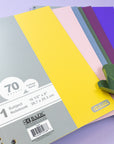 Notebook Spiral C/R 1-Subject Morandi Poly Cover 70 Ct.